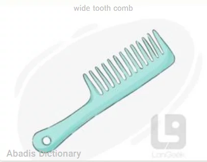 wide tooth comb